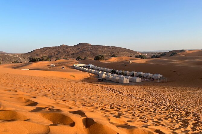 luxury Sahara desert cagmp Merzouga glamping experience